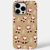 Feestelijke Kerstmis Santa Snowy Viering Case-Mate iPhone Case (Achterkant)