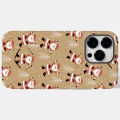 Feestelijke Kerstmis Santa Snowy Viering Case-Mate iPhone Case (Achterkant (horizontaal))