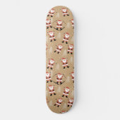 Feestelijke Kerstmis Santa Snowy Viering Persoonlijk Skateboard (Voorkant)