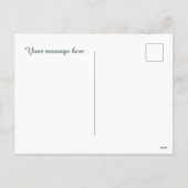 Feestelijke Kerstmis sneeuwpop voeg bericht toe Feestdagenkaart (Achterkant)