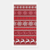 Feestelijke Kerstmis Sneeuwvlok Patroon Servet (Voorkant)