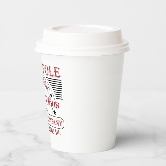 feestelijke kerstmis van de Noordpool Papieren Bekers (Links)