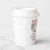 feestelijke kerstmis van de Noordpool Papieren Bekers (Rechts)