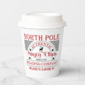 feestelijke kerstmis van de Noordpool Papieren Bekers (Voorkant)