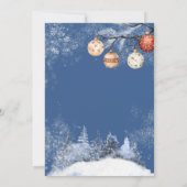 Feestelijke Kerstmis Witte Olifant Gift Exchange Kaart (Achterkant)