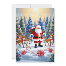 Feestelijke Kerstmis Wonderland met Santa & Rendie