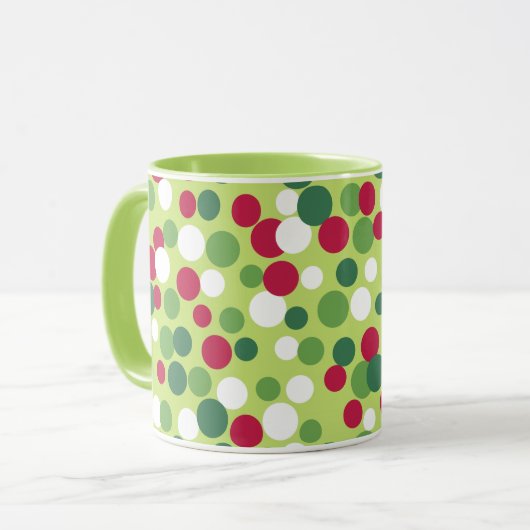 feestelijke kerstMok Mok (Voorkant links)