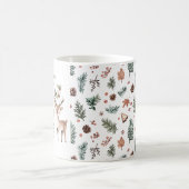 Feestelijke kerstmonogram vakantie koffiemok (Center)