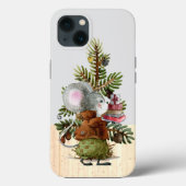 feestelijke kerstmuis Case-Mate iPhone case (Achterkant)