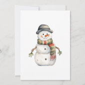 Feestelijke kerstmuts kerstfeest kaart (Achterkant)