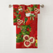 Feestelijke Kerstmuts Krans Badkamer Handdoek S (Insitu)