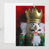 Feestelijke kerstnotenkraker feestdagenkaart (Voorkant / Achterkant)