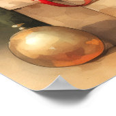 Feestelijke kerstnotenkraker schildervakantie poster (Hoek)