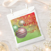 Feestelijke kerstornamenten Twinkling Gold Lights Bedankzakje (Geknipt)