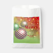 Feestelijke kerstornamenten Twinkling Gold Lights Bedankzakje (Voorkant)