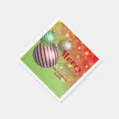 Feestelijke kerstornamenten Twinkling Gold Lights Servet (Hoek)