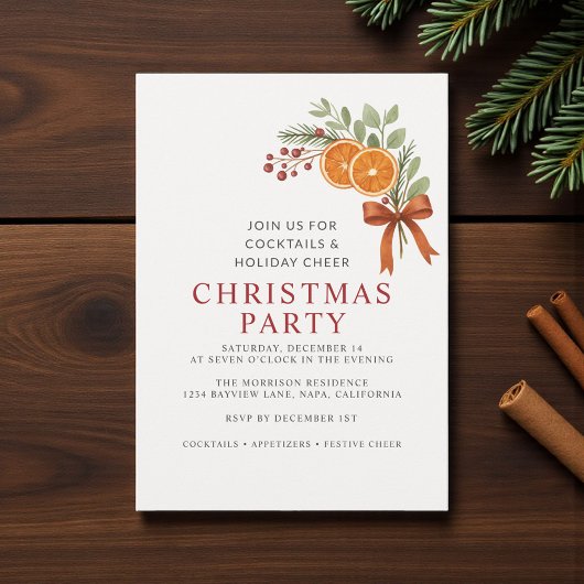 Feestelijke Kerstparty Botanisch  Kaart