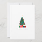 Feestelijke Kerstparty Uitnodiging met Sinterklaas (Achterkant)