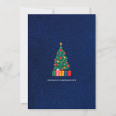 Feestelijke Kerstparty Uitnodiging met Sinterklaas (Achterkant)