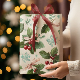 Feestelijke Kerstpatroon Cadeautas