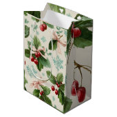 Feestelijke Kerstpatroon Cadeautas (Voorkant Gekanteld)