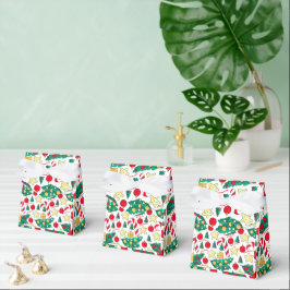 Feestelijke Kerstpatroon Favorietendoos Bedankdoosjes
