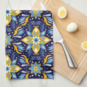  feestelijke kerstpatroon keukenhanddoek (Quarter Fold)