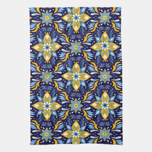  feestelijke kerstpatroon keukenhanddoek (Verticaal)