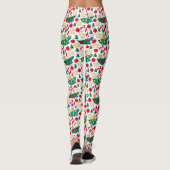 Feestelijke Kerstpatroon Leggings (Achterkant)