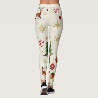 Feestelijke kerstpatroon Leggings-stijlvolle vakan Leggings