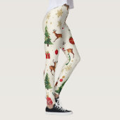 Feestelijke kerstpatroon Leggings-stijlvolle vakan Leggings (Rechts)