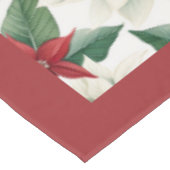 Feestelijke Kerstpoinsettias Eettafelkleed Tafelkleed (Gekanteld)
