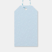 Feestelijke kerstprinses met bruin haar cadeaulabel (Achterkant)