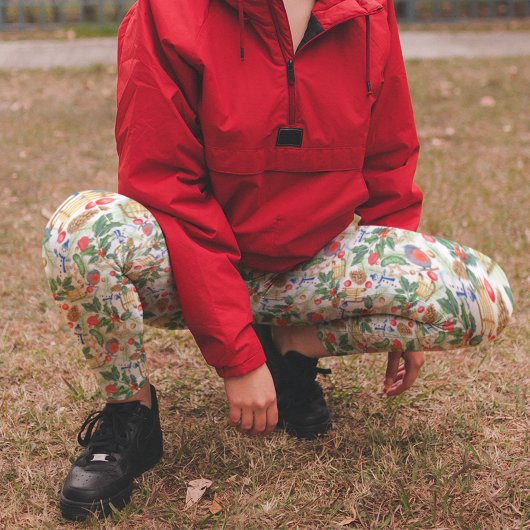 Feestelijke kerstpyjamabroek leggings