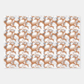 feestelijke kerstrendierfeestdag inpakpapier vel (Voorkant)