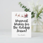 Feestelijke kerstrit feestdagenkaart (Staand voorkant)