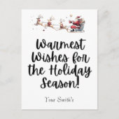 Feestelijke kerstrit feestdagenkaart (Voorkant)