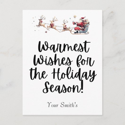 Feestelijke kerstrit feestdagenkaart (Voorkant)