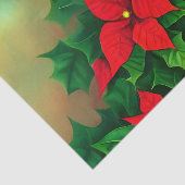 feestelijke kerstrode poinsettia bloemen tissuepapier (Detail)