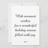 Feestelijke Kerstscène met de Kerstman Feestdagenkaart (Achterkant)