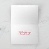 Feestelijke kerstschildpadden kaart (Binnen)