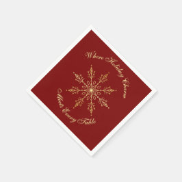 Feestelijke kerstservetten | Vakantiefeest Tafel D Servet