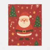 Feestelijke Kerstsfeer Fleece Deken (Voorkant)