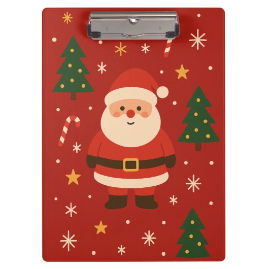 Feestelijke Kerstsfeer Klembord (Voorkant)