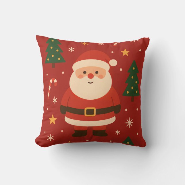 Feestelijke Kerstsfeer Kussen (Voorkant)