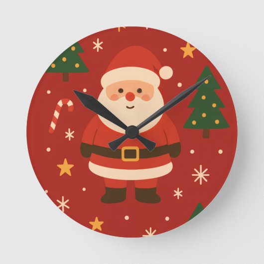 Feestelijke Kerstsfeer Ronde Klok (Voorkant)