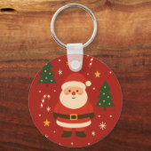 Feestelijke Kerstsfeer Sleutelhanger (Voorkant)