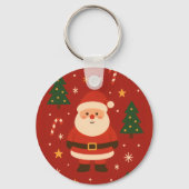 Feestelijke Kerstsfeer Sleutelhanger (Achterkant)