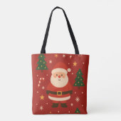 Feestelijke Kerstsfeer Tote Bag (Achterkant)