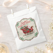 Feestelijke kerstslee ride snacks bedankzakje (Geknipt)